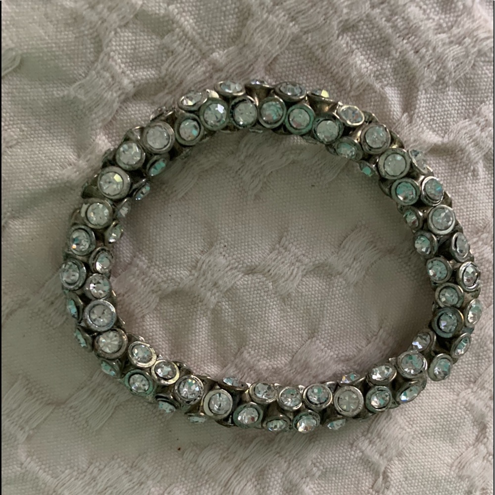 Rhinestone expandable bracelet